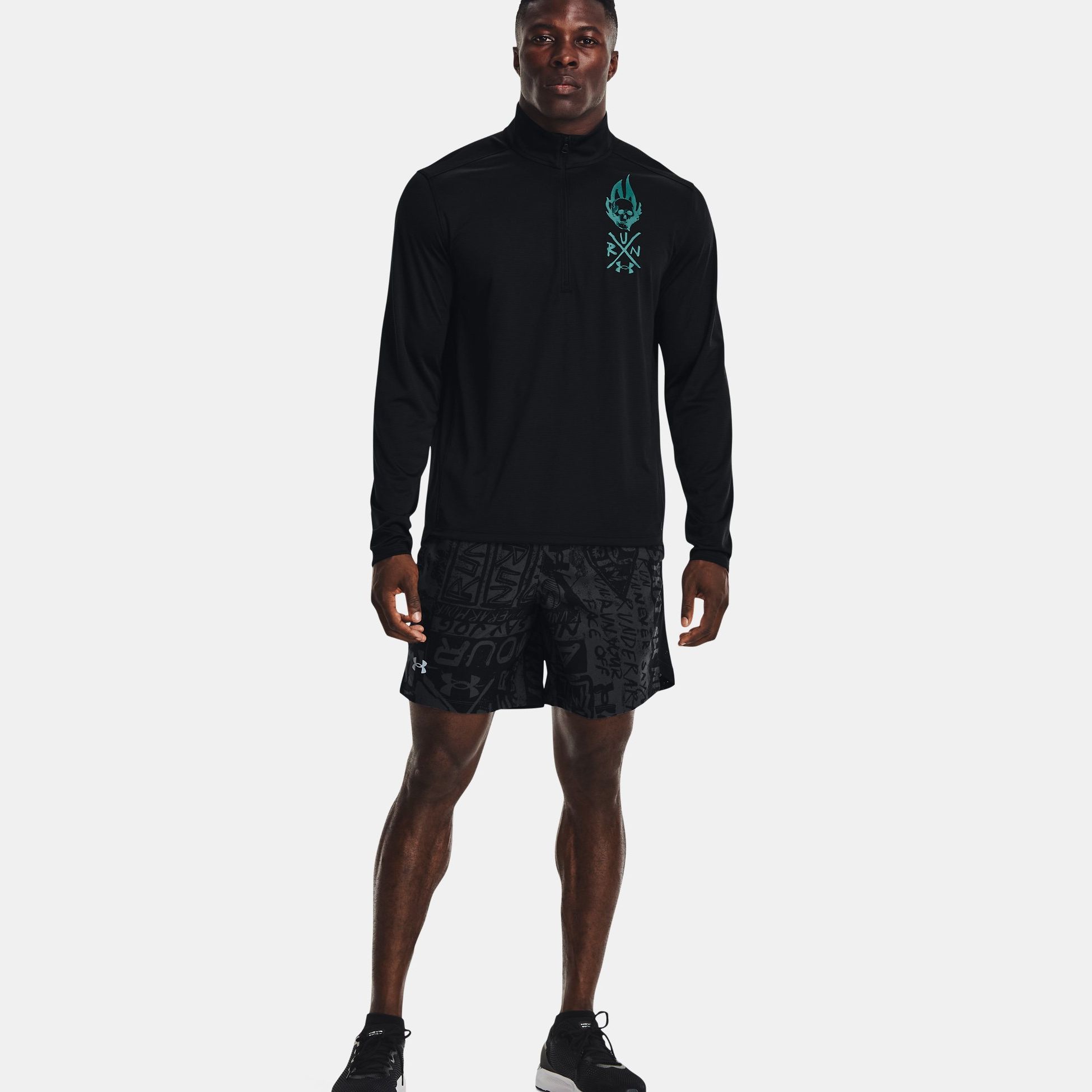 Clothing -  under armour UA Destroy All Miles 1/2 Zip
